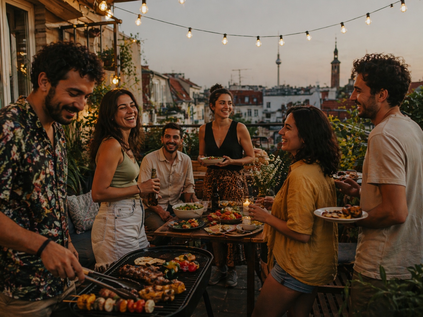 Parrilladas en el balcón